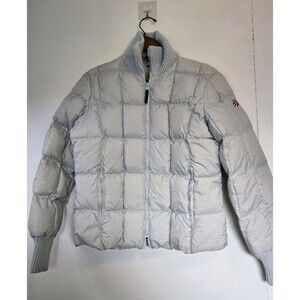 VTG Tommy Hilfiger Puffer Jacket Womens M Grey Tommy Jeans US Ski Team Y2K Coat